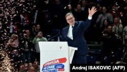 Serbian President Aleksandar Vucic's Serbian Progressive Party won nearly half of all votes cast, according to the country's electoral commission. 