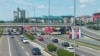 A main thoroughfare in Belgrade decorated with Chinese and Serbian national flags ahead of Chinese President Xi Jinping's May 7-8 visit, his second to Serbia in seven years