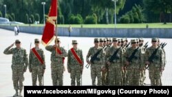 Kyrgyz troops prepare to take part in the exercises on September 1.