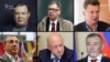 Left to right: Sanctioned Russian oligarchs Mikhail Fridman, Pyotr Aven, Andrei Kosogov, Yevgeny Giner, Aleksandr Babakov, and Arkady Rotenberg. Ukraine has issued decrees to sanction thousands of Russia's most prominent citizens, including individuals whose assets rank among the largest in Ukraine, for alleged connections to Russia's 2022 invasion. 