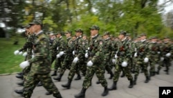 The ministry said the screen shots posted on social media were actually taken during a military parade in the city of Alba Iulia in 2022. (file photo)