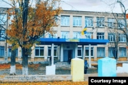 The Harant school in Lysychansk in happier days, at some point before the large-scale Russian invasion of Ukraine in February 2022. (Photo taken and provided by Harant teacher Ivan Shybkov.)