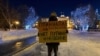 Kirill Martyushev protests against the war on February 24.