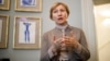 Marina Litvinenko talks to members of the media during the press launch of an opera on her late husband's life in London in February 2020. 