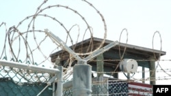 A watchtower at the Guantanamo Bay detention center