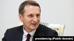 Russia's Foreign Intelligence Service chief Sergei Naryshkin (file photo)