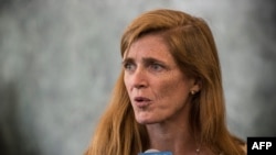 U.S. Ambassador to the United Nations Samantha Power accuses Russia of blocking all action against Syria at the Security Council. 