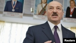 Belarusian President Alyaksandr Lukashenka -- now known on Russian television as "The Belarusian Godfather."