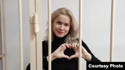 Maria Ponomarenko, who is the mother of two young children, faces up to 10 years in prison for a Telegram post about the March 16 Russian air strike on a theater in the Ukrainian city of Mariupol in which hundreds of civilians were killed.