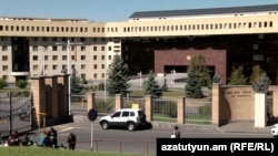 The Ministry of Defense in Yerevan