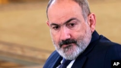 Armenian Prime Minister Nikol Pashinian claimed Azerbaijan was conducting an “ongoing military buildup along the line of contact in Nagorno-Karabakh and the Armenian-Azerbaijan border.” (file photo)