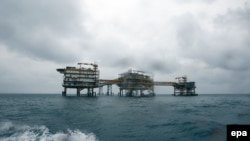 Iran's South Pars Quarter One (SPQ1) gas platform in the Persian Gulf