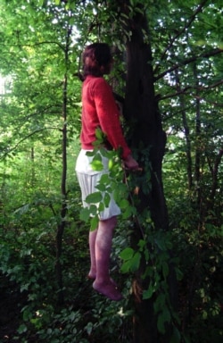 A young woman from Srebrenica who had hanged herself with a blanket on July 14.