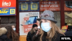 On the streets of the Ukrainian capital, Kyiv, on November 9