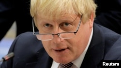 British Foreign Secretary Boris Johnson