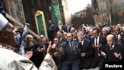 MHP leader Devlet Bahceli led several hundred supporters to the 11th-century Holy Virgin Cathedral at the ruins of Ani, the capital of a medieval Armenian kingdom, on October 1.