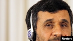 Iranian President Mahmud Ahmadinejad in Istanbul on June 8