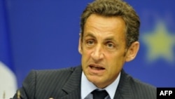 French President Sarkozy after the EU emergency summit on September 1