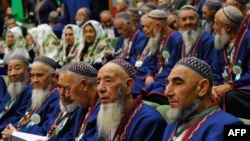 Beards and women's head scarves are frowned upon in parts of Central Asia. (file photo)