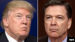 U.S. President Donald Trump (left) and former FBI Director James Comey. (composite file photo)