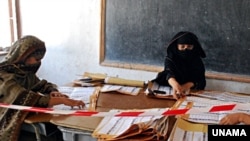 Vote counting in Nangarhar Province