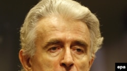 Radovan Karadzic in court