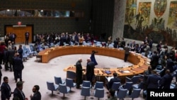 The resolution was adopted after 13 members of the Security Council voted in favor, while Russia and China abstained. (file photo)