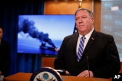 Secretary of State Mike Pompeo speaks about the attacks on June 13.