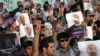 Hassan Rohani supporters in Ahvaz, Iran on June 3