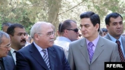 Musavat Party chairman Isa Gambar (left) and Popular Front Party chairman Ali Kerimli (right)