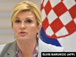 Croatian President Kolinda Grabar-Kitarovic (file photo)