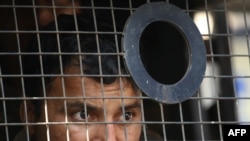 An Indian soldier patrols outside Nariman House, the scene of one of the attacks 