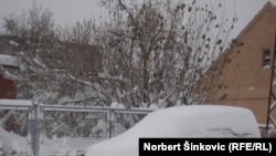 PHOTO GALLERY: Serbia's second-largest city of Novi Sad was socked in by the snowfall.