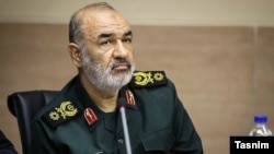 The commander of revolutionary guards, Najor General Hossein Salami (file photo)