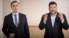 In a video released in April 2021, Ivan Zhdanov (left) and Leonid Volkov address supporters of imprisoned Russian opposition leader Aleksei Navalny.