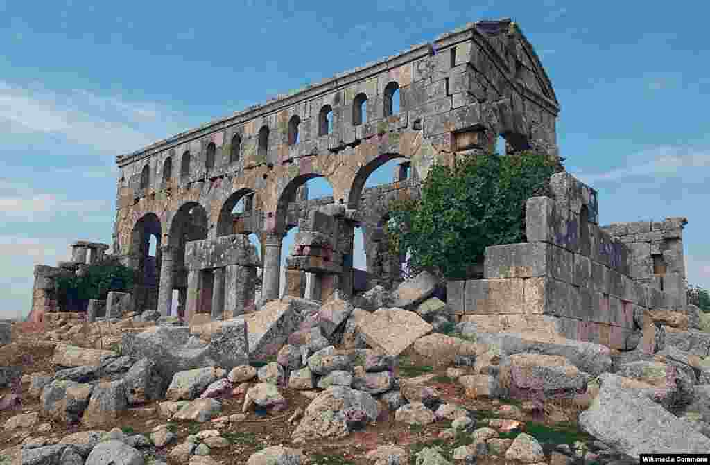 Kharab Shams Basilica in northwestern Syria, 2009