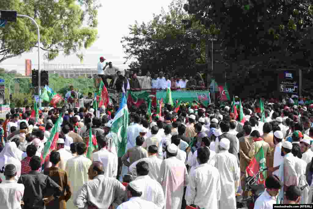 Protesters gather at an anti-America rally to mark the &quot;Day of Love of the Prophet Muhammad&quot; in Islamabad.