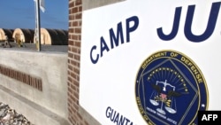 Camp Justice, the location of the U.S. Military Commissions court for war crimes, at the U.S. Naval Base in Guantanamo Bay.