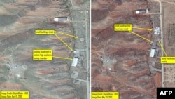 Satellite photos of Iran's Parchin military complex