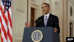 U.S. President Barack Obama in a live televised address from the White House on September 10