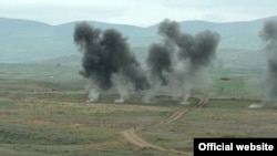 Karabakh Armenian forces holding military exercises in Nagorno-Karabakh