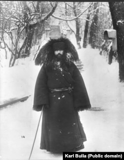 The head priest of a monastery south of St. Petersburg in 1913.