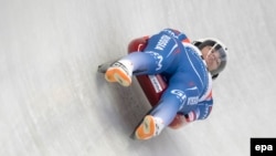 Tatyana Ivanova of Russia compete's at last year's Luge World Cup.