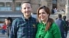 Ahmadreza Djalali, an Iranian physician and resident of Sweden, pictured with his wife, Vida Mehrannia, in 2017