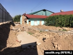 Several dwellings have been demolished as part of the work on the new residence.