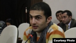 Rashad Hasanov was one of two activists arrested in Baku on March 14. 