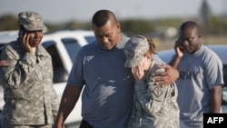 Soldiers at Fort Hood confront the news of the shootings at the base.