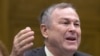 U.S. Representative Dana Rohrabacher (Republican, California, in file photo) expressed concern that U.S.-funded international broadcasters might be putting too great an emphasis on objective news reporting and not enough on the promotion of U.S. values an