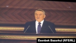 President Nursultan Nazarbaev tells the nation he's willing to stay on as president as long as health allows. 