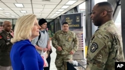 U.S. Army Secretary Christine Wormuth (left) said more funding is needed to give both Israel and Ukraine the weapons and munitions they need.